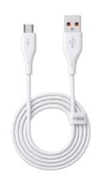 کابل MSEE MS-60 Micro USB سفید با طول 1 متر