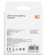 پشت جعبه مبدل مک دودو OT-8600 USB-A 3.0 به Lightning